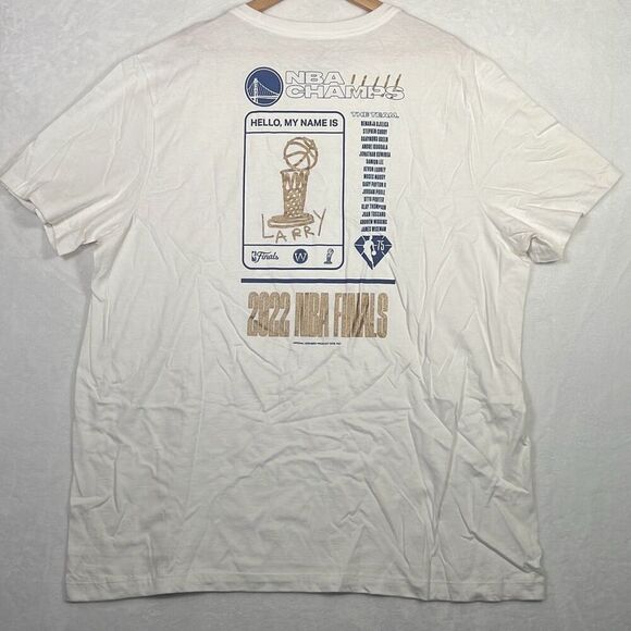 Nike Golden State Warriors NBA Finals Champion Roster‎ 2022 T-Shirt NWT Men 2XL - Picture 1 of 5